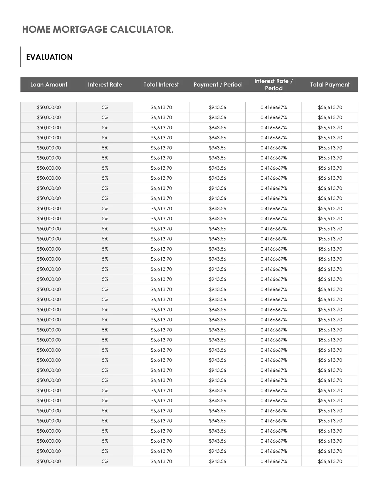 Home Mortgage Calculator preview 2