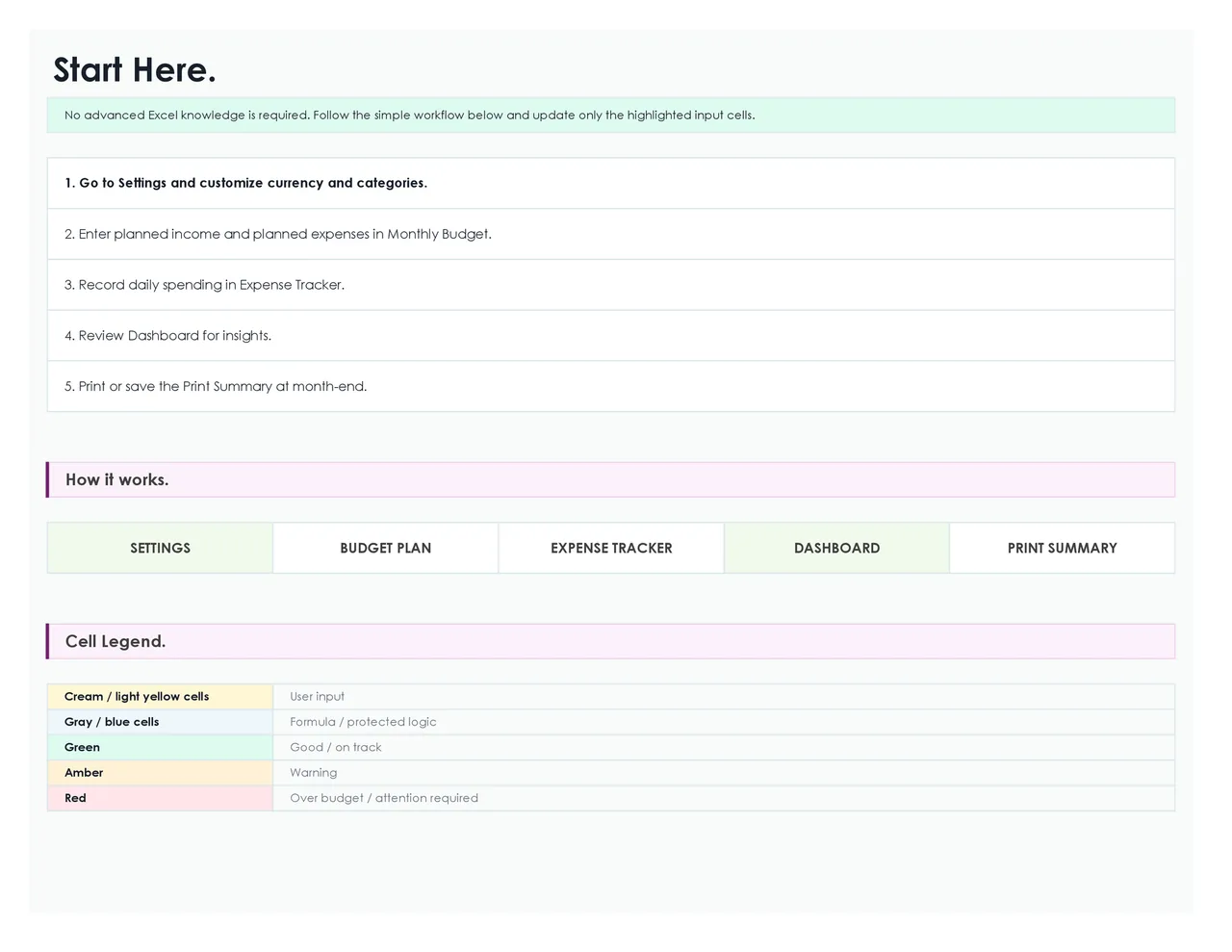Monthly Budget Planner preview 6