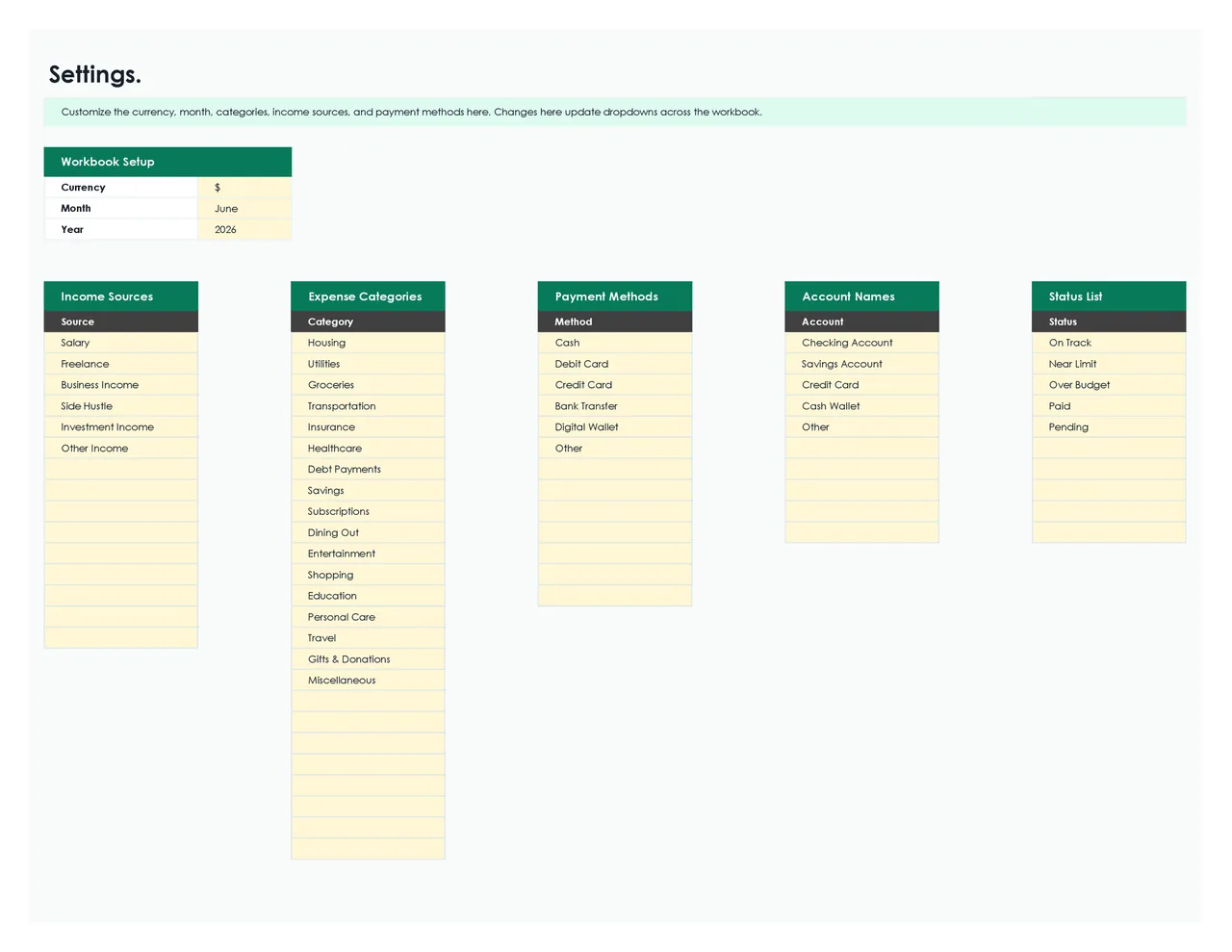 Monthly Budget Planner preview 7